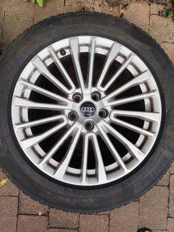 Original Audi disky a celoročné pneu michelin r18 - 4