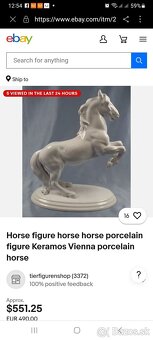 Soška koňa-Keramos porcelán 100%stav - 4