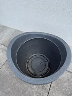 Scheurich Kvetináč priemer 50 cm čierny granit - 4