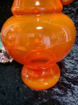 Veľký džbán Blenko USA, kadmiove sklo - 4