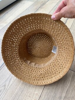H&M slamený klobúk 56 - 4