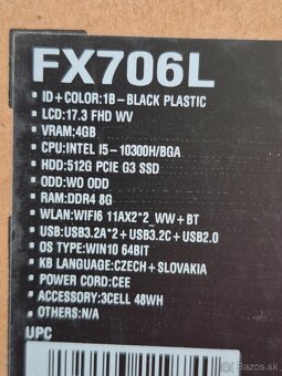 NTB ASUS FullHD 17.3 GTX 1650 - 4