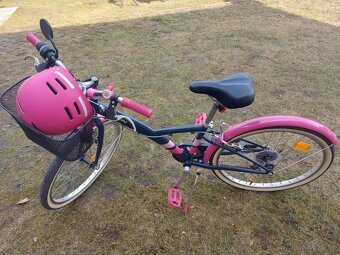 Dievčenský bicykel BTWIN 24 + prilba - 4