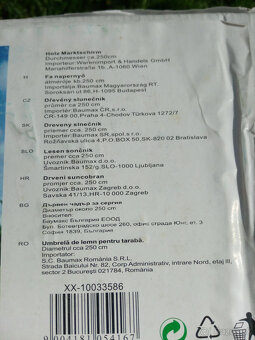 Nový slnečník - 250 cm - 4