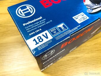 Bosch GWS 18V-8 aku uhlová brúska NOVÁ NEOTVORENÁ - 4