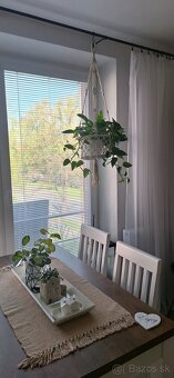Predám macramé závesný košík na kvet - 4