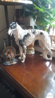 Afgánsky chrt-Keramos porcelán 100% stav, boxer - 4