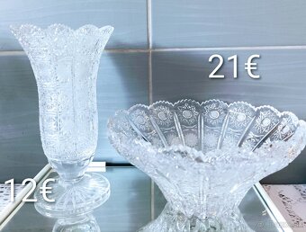 Krištáľ - misa , váza , poháre, - 4