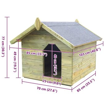 Psia búda s otváracou strechou - 4