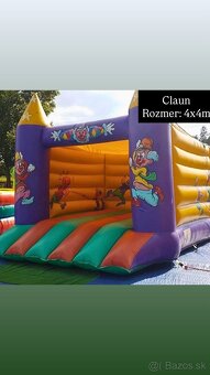 Predám profi skákaci hrad Klaun+fúkar - 4