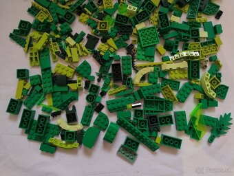 Lego kocky zelená - 421g - 4