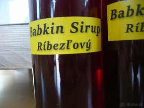 Predám Babkin sirup aróniový aj ríbezľový - 4