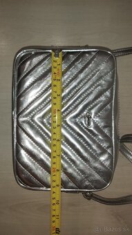 Crossbody strieborná kabelka Grosso - 4