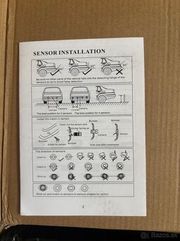 Parkovacie senzory 8x + LCD displej, nové, univerzálne - 4