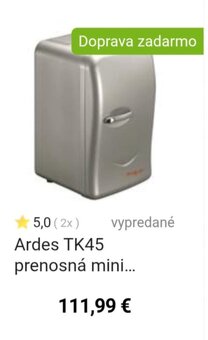 Chladnička Ardes TK 45 - strieborná - 4