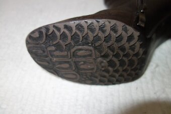 Kožené čižmy, čižmičky, veľ. 39 - 4