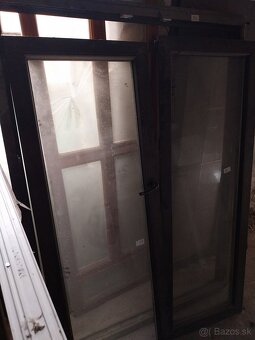 Balkonove dvere plastove tmavy dub 1820x1400 - 4