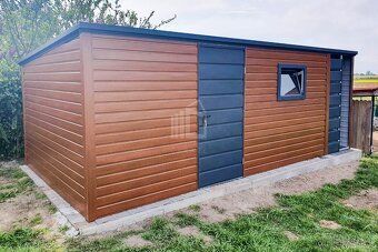 Záhradný domček 2x2,5 sedlová strecha, plus prístrešok - 4