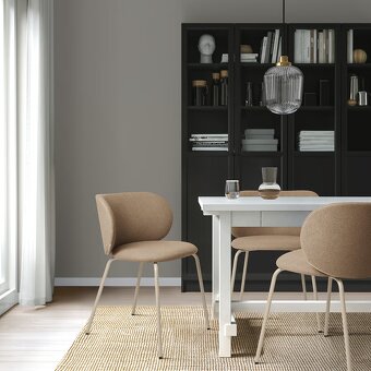4× KRYLBO jedálenská stolička Tonerud tmavá béžová – IKEA - 4