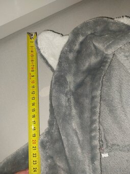 Plyšový jemný detský overal - 4