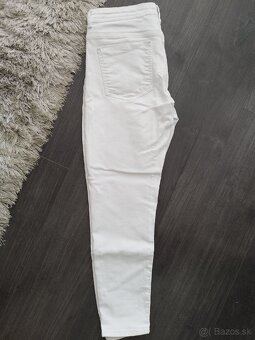 Biele džínsy zn. Zara XL/42 - 4