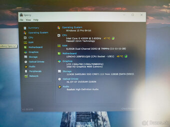 notebook Lenovo T540p - Core i5-4300M, 8GB, SSD, Win 10 - 4