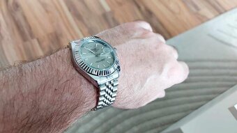 Rolex oyster perpetual date just strieborné - 4