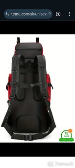 Nový 90L turistický batoh / ruksak zelený - 4