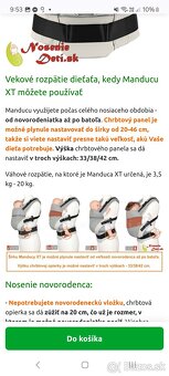 Detský nosič Manduca - 4