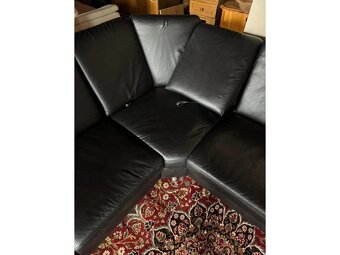 Luxusní rohová kožená sedací souprava, 3199 - 4