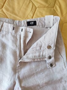 Ľanové nohavice H&M v. 36 - 4