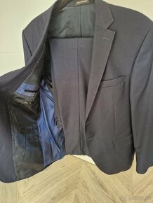 Oblek Paco Romano tmavo modry slim - 4