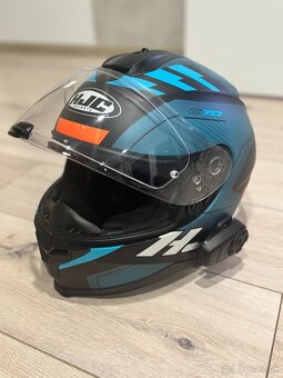 Prilba HJC special Edition velkosť M + SENA headset - 4