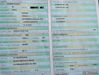 DACIA DUSTER 1.6 2013 predám MOTOR K4M Z835, PREVODOVKA 5 rý - 4