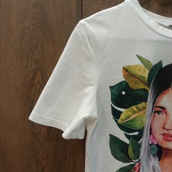 Bavlnené tričko ZARA - 4