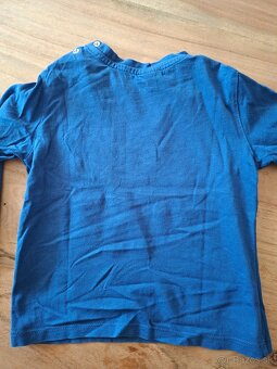 Modre tričko s vreckom 92 - 4