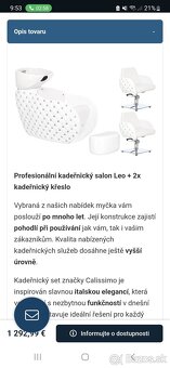 Kadernicky umyvaci box a kadernicke stolicky na predaj - 4