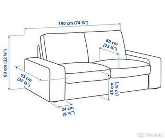 Kivik 2 dvojpohovka (IKEA) - 4