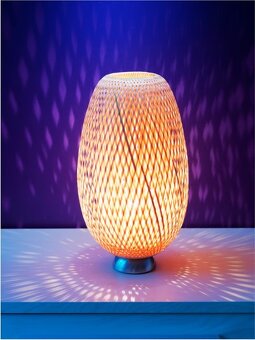 Ikea BÖJA ratanová lampa (tienidlo) - 4