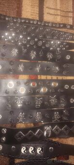 Kožené rockové, metalové náramky - 4