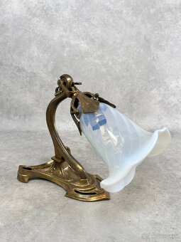 Secesný luster +3 nástenné lampy - 4