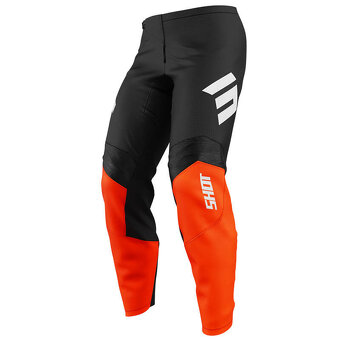 dres nohavice komplet set, oranžový čierny shot race - 4