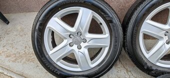 ALU Audi 5x112 a letné Kumho 235/55 R18 - 4