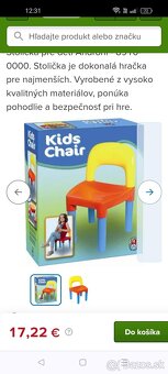 2 kvalitné detské stoličky a stôl - 4