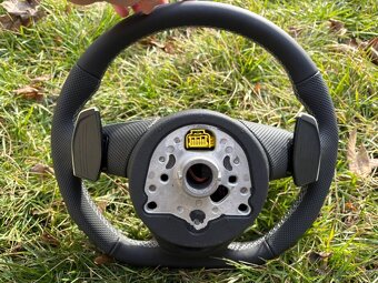 ŠPORTOVY ZKOSENY AUDI VOLANT + PADLA + AIRBAG s logom S - 4