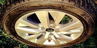 alu R17 5x108 orig. Peugeot, zimné pneu 215/55 (215/65) - 4