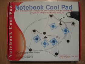 Chladič pod notebook Cool pad s 3 ventilátormi (viď foto): - 4