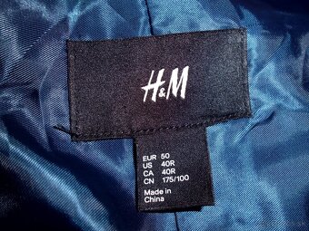 H&M pánske tenšie sako M-L (50) - 4