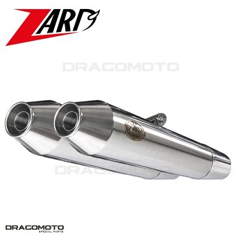 Royal Enfield koncovka výfuku ZARD IXON RACE dvojitá INT GT - 4