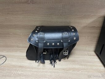 Kožená bočná taška na chopper - 4